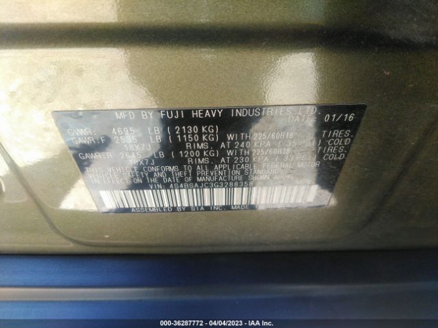 4S4BSAJC3G3288358 Subaru Outback 2.5i Limited