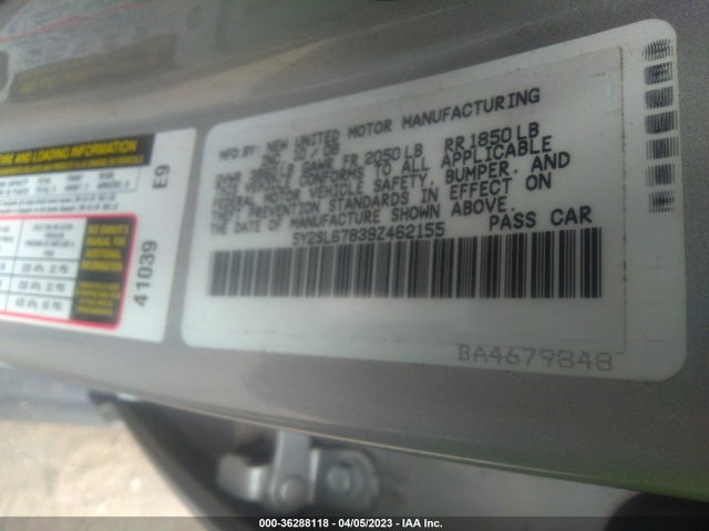 2009 PONTIAC VIBE W/1SA VIN: 5Y2SL67839Z462155
