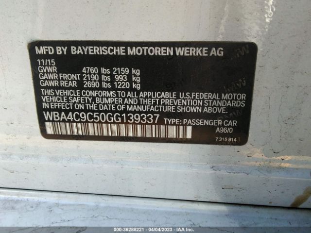 WBA4C9C50GG139337 BMW 4 Series 428i Xdrive