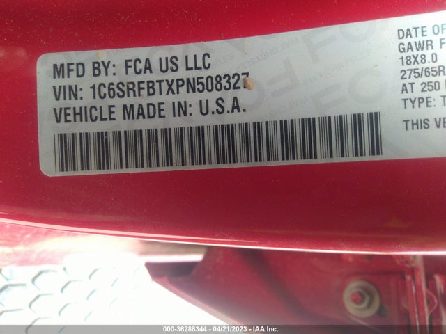 RAM 1500 Big Horn 2023 1C6SRFBTXPN508327 Image 9