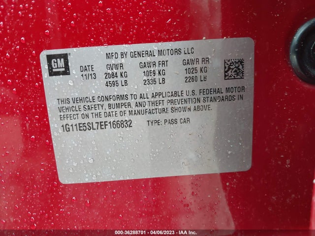 Chevrolet MALIBU LT 2014 1G11E5SL7EF166832 Image 10