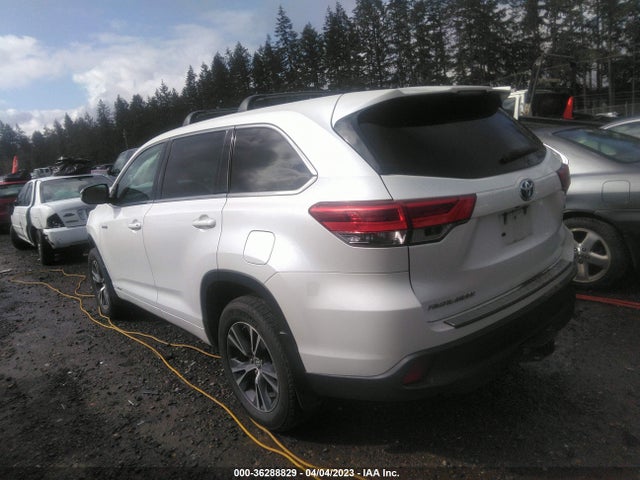 Aukcja sprzedaży 2018 Toyota Highlander Hybrid Le, vin: 5TDBGRFH9JS037889, numer aukcji: 36288829