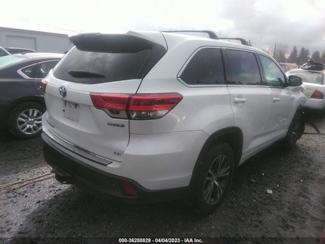 2018 TOYOTA HIGHLANDER HYBRID LE VIN: 5TDBGRFH9JS037889