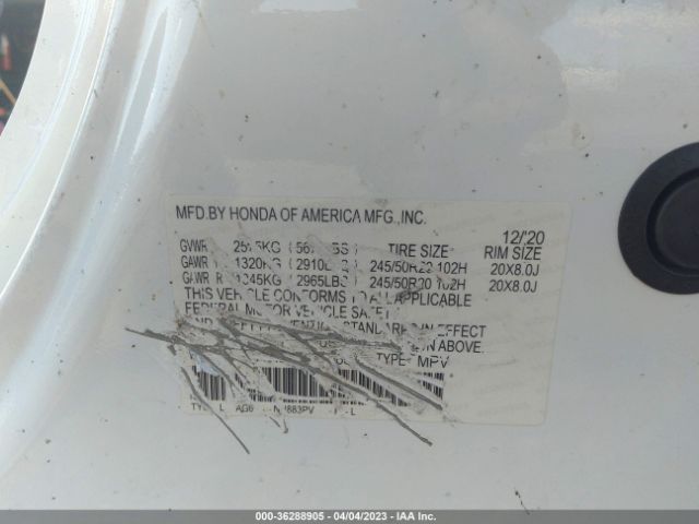 5J8YD4H5XLL055834 Acura Mdx W/technology Pkg