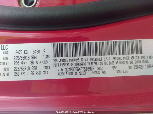 3C4PDCEG4FT510907 Dodge Journey R/t