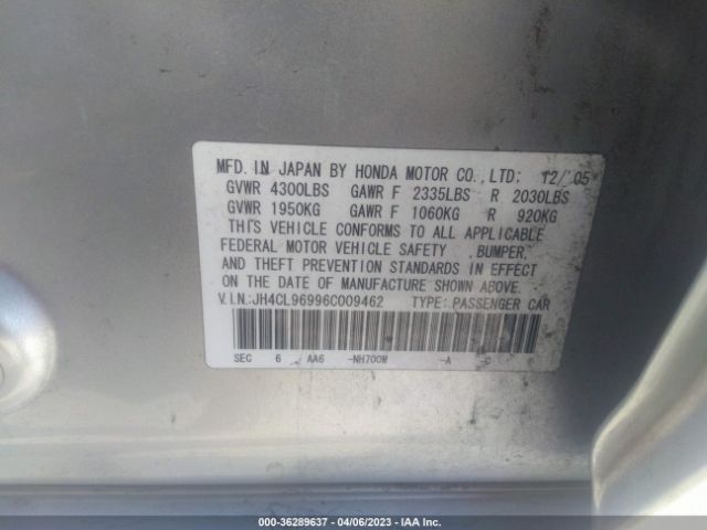 2006 ACURA TSX JH4CL96996C009462 Photo 8