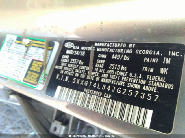 5XXGT4L34JG257357 KIA Optima Lx
