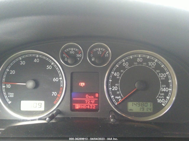 2002 VOLKSWAGEN PASSAT GLS VIN: WVWPD63B82P451769