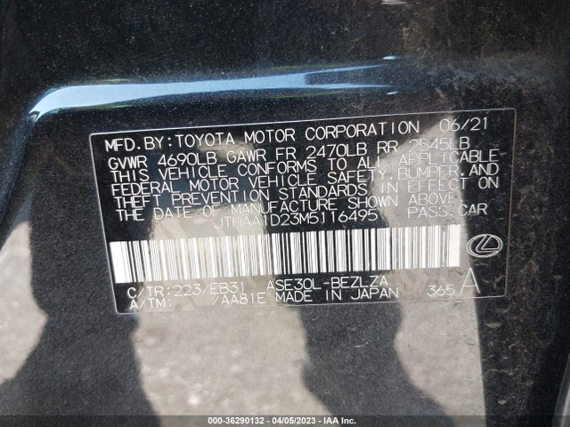 Lexus Is Is 300 2021 JTHAA1D23M5116495 Image 9