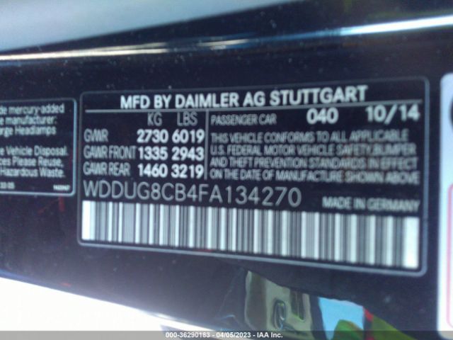 WDDUG8CB4FA134270 Mercedes-Benz S-class S 550