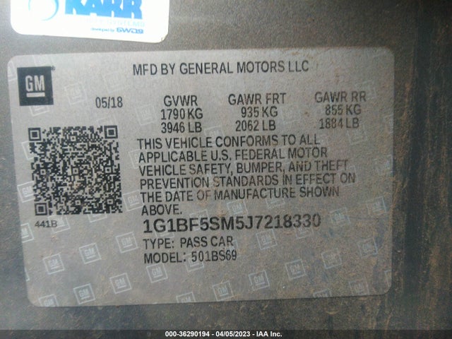 Chevrolet Cruze Premier 2018 1G1BF5SM5J7218330 Image 10
