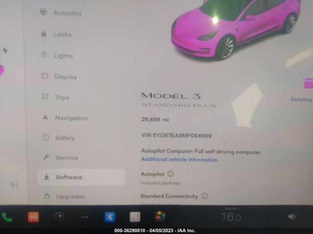 5YJ3E1EA9MF064969 Tesla Model 3 Standard Range Plus