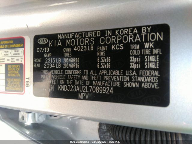 KNDJ23AU2L7089924 KIA SOUL LX