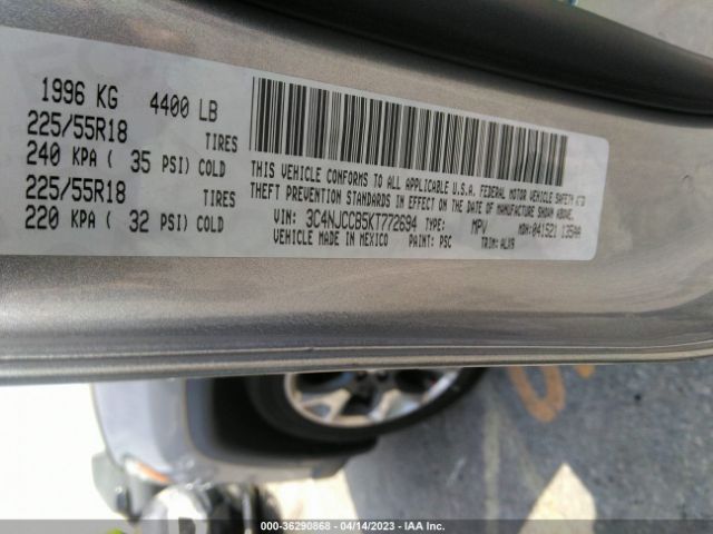 3C4NJCCB5KT772694 Jeep Compass Limited