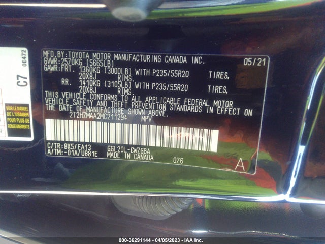 2T2HZMAA2MC211294 Lexus Rx Rx 350