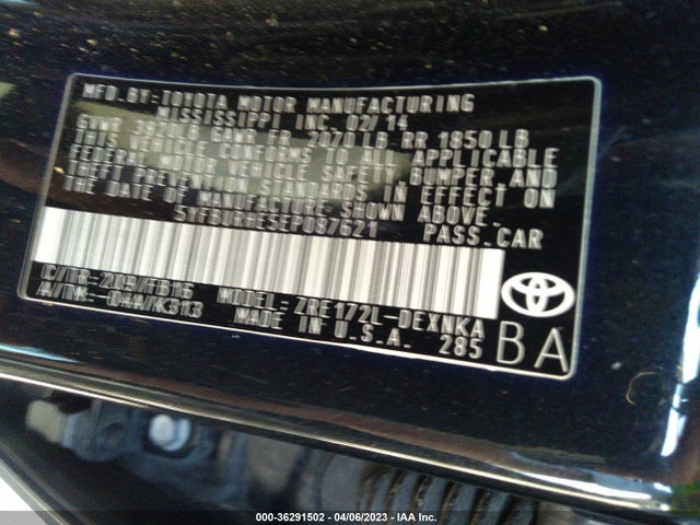 Toyota Corolla L/le/s/s Plus/le Plus 2014 5YFBURHE5EP087621 Image 10