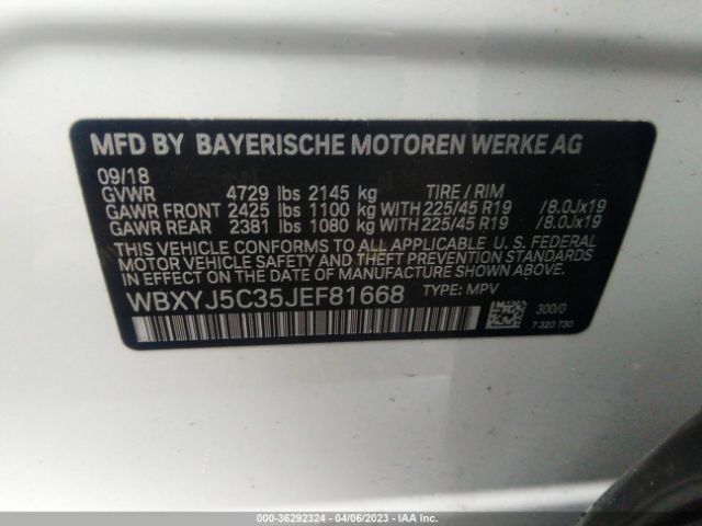 WBXYJ5C35JEF81668 BMW X2 Xdrive28i