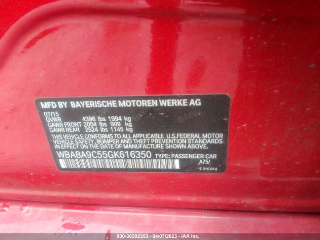 WBA8A9C55GK616350 BMW 3 Series 320i