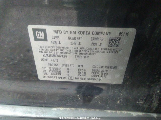 KL4CJFSB0GB728566 Buick Encore Convenience
