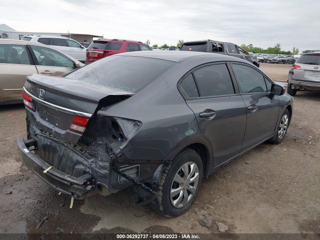 Honda Civic Sedan Lx 2014 2HGFB2F50EH515748 Image 4