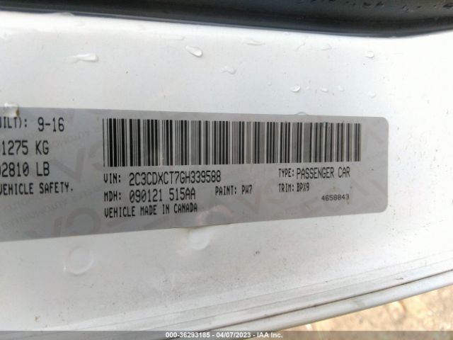 2C3CDXCT7GH339588 Dodge CHARGER R/T
