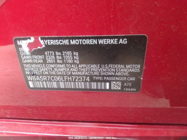WBA5R7C06LFH72374 BMW 3 Series 330i Xdrive