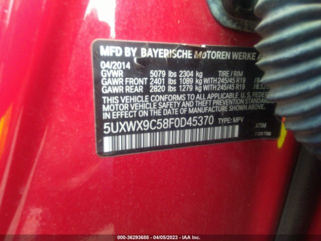 5UXWX9C58F0D45370 BMW X3 Xdrive28i