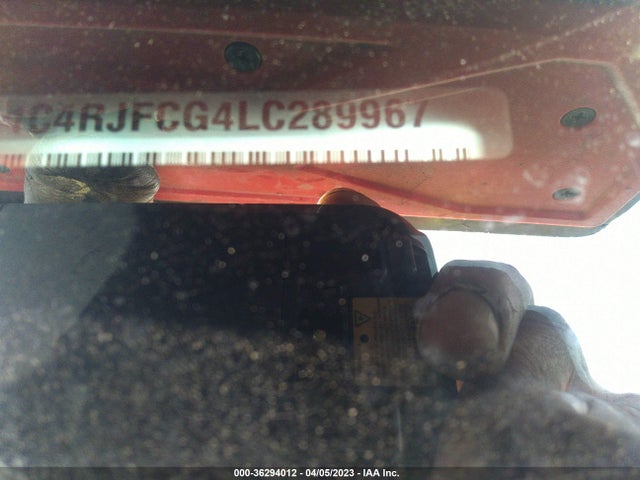 1C4RJFCG4LC289967 Jeep Grand Cherokee Overland
