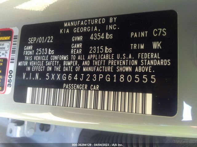 5XXG64J23PG180555 KIA K5 Gt-line