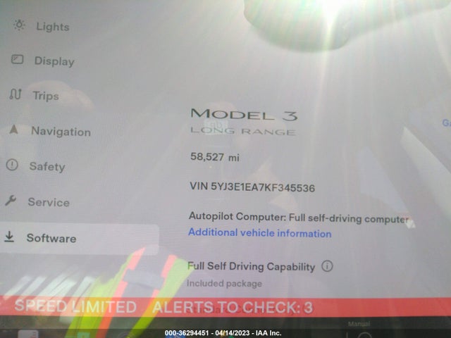 Tesla Model 3 Range 2019 5YJ3E1EA7KF345536 Image 8