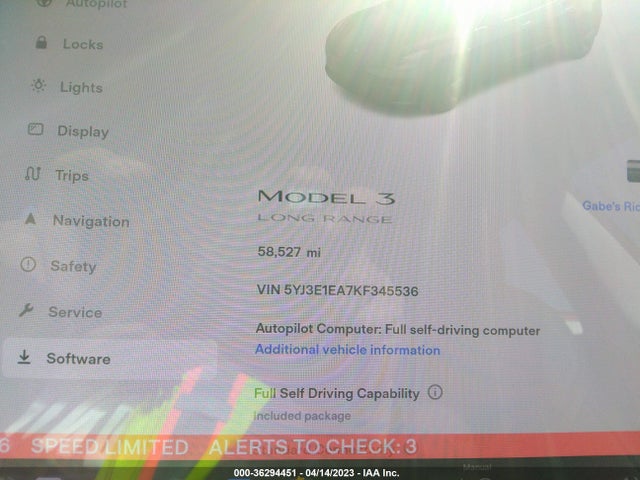 Tesla Model 3 Range 2019 5YJ3E1EA7KF345536 Image 10