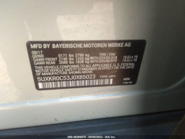 5UXKR0C53J0X85023 BMW X5 Xdrive35i