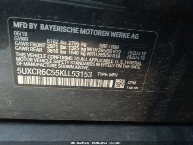 5UXCR6C55KLL53153 BMW X5 Xdrive40i