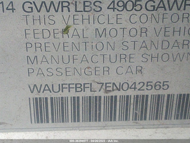 Audi A4 2.0t Premium 2014 WAUFFBFL7EN042565 Image 9