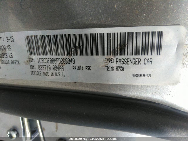 Dodge DART SXT 2015 1C3CDFBB0FD266949 Image 9