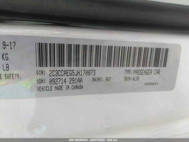 2C3CCAEG5JH170873 Chrysler 300 Limited