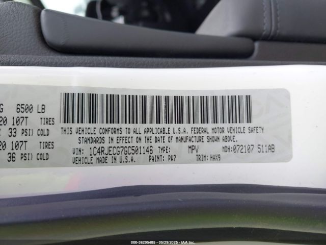 2016 JEEP GRAND CHEROKEE 1C4RJECG7GC501146 Photo 8