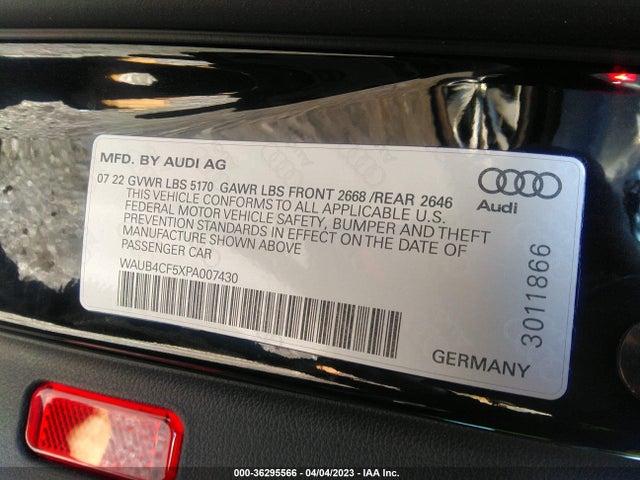 2023 Audi S5, VIN: WAUB4CF5XPA007430