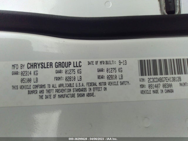 Dodge Charger Se 2014 2C3CDXBG7EH138128 Image 9