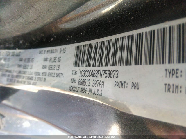 1C3CCCAB3FN758873 Chrysler 200 Limited