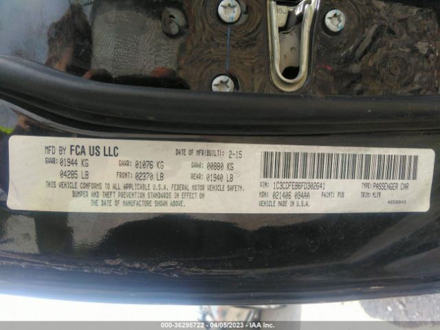 1C3CDFEB6FD302641 Dodge DART GT