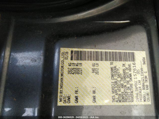 1N4AL3AP0GC157616 Nissan ALTIMA 2.5