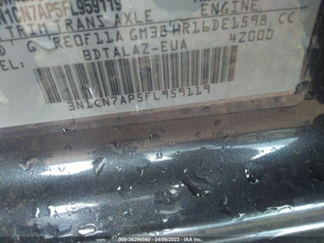 3N1CN7AP5FL959119 Nissan Versa S Plus
