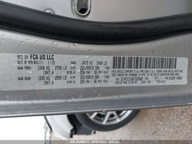 3C4PDCEG8KT693805 Dodge JOURNEY GT