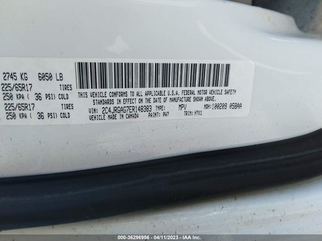 2C4JRGAG7ER148383 RAM Cargo Van Tradesman