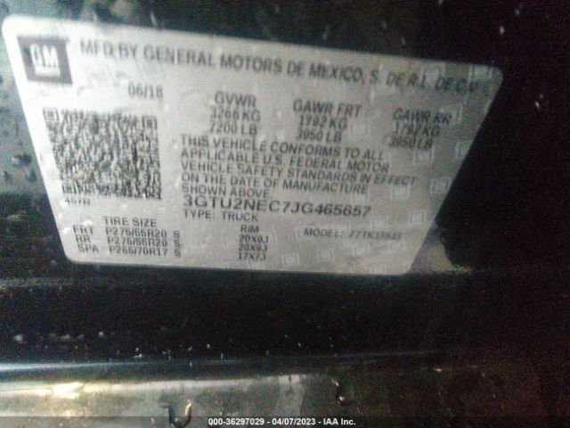 3GTU2NEC7JG465657 GMC Sierra 1500 Slt