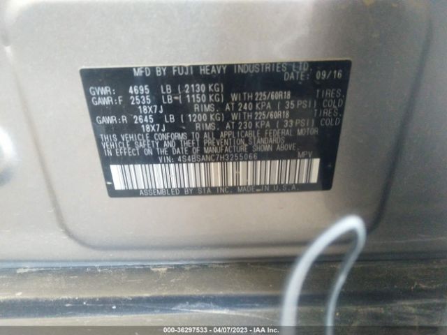 4S4BSANC7H3255066 Subaru Outback Limited