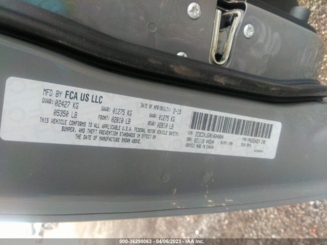 2C3CDXJG0KH604804 Dodge Charger Sxt