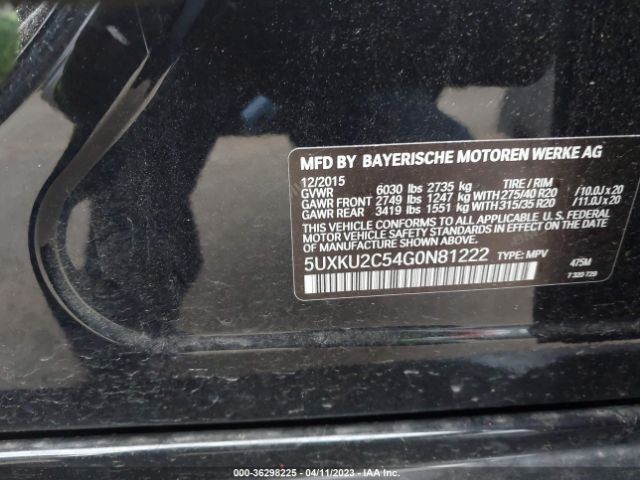 5UXKU2C54G0N81222 BMW X6 Xdrive35i