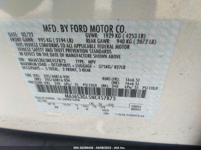 Ford Ecosport Se 2022 MAJ6S3GL5NC457873 Image 9
